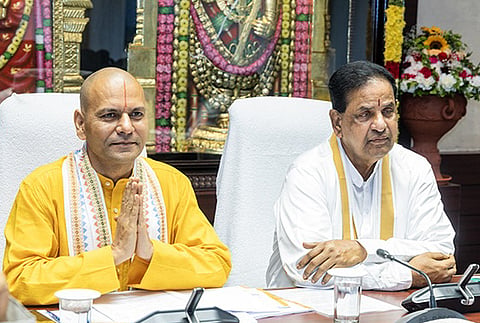 The TTD Trust Board under the chairmanship of BR Naidu extended best wishes to the TTD EO Anil Kumar Singhal who has taken charge as TTD EO for the second time.