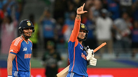 Abhishek Sharma (R) and Shubman Gill gave India a flying start against Pakistan on Sunday