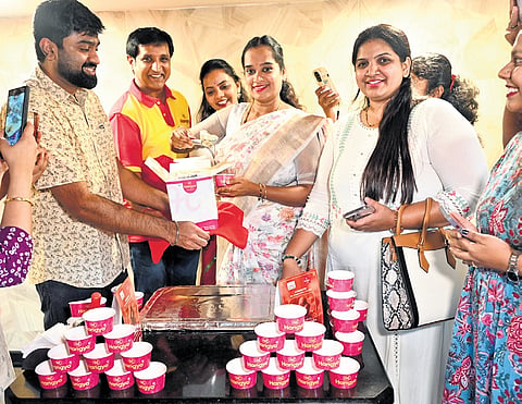 Hagyo Icecreams, in collaboration with Kamat Bugerlock, has launched a special Belagavi Kunda-flavoured ice cream this Dussehra.