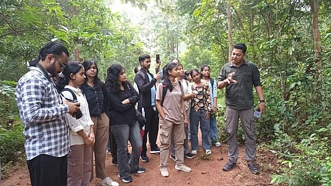 Students from the Post Graduate Diploma in English Journalism, Odia Journalism and Corporate Communication and Business Management (CCBM) courses participated in the walk.