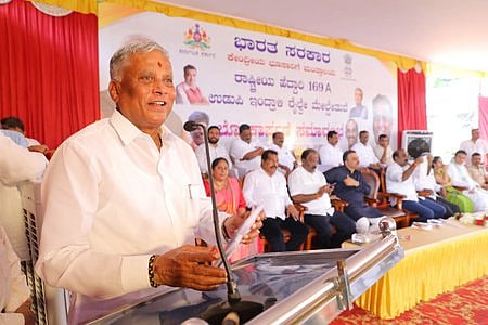 Union Minister of State for Railways V Somanna.