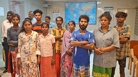 The rescued individuals were taken for a health checkup at the government hospital in Tindivanam and handed over the release order.
