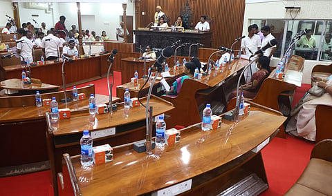Corporation council meeting for the month of September held at the corporation office in Tallakulam on Thursday.
