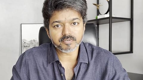 Tamilaga Vettri Kazhagam (TVK) chief and actor Vijay.