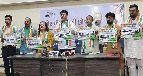 On Thursday, October 3, Congress will roll out a massive state-wide door-to-door drive branded as the “Vote Chor Gadi Chod” signature campaign.