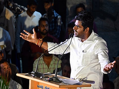 Former BJP state president K Annamalai