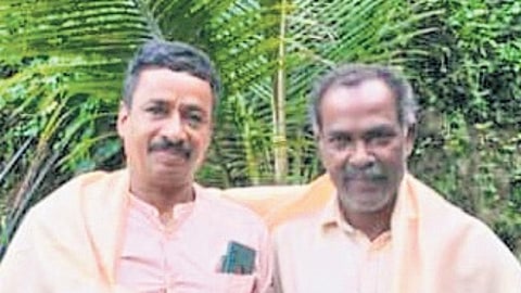 M Sasi (left) and P Babu