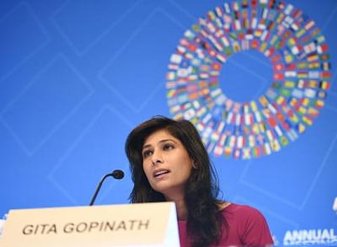 Gita Gopinath said at WEF 2026 that pollution directly affects labour productivity through adverse health impacts and raises healthcare costs in India.