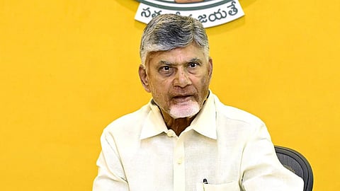 CM Nara Chandrababu Naidu during review meeting preparedness on PM Narendra Modi's visit to Andhra Pradesh, on Wednesday.