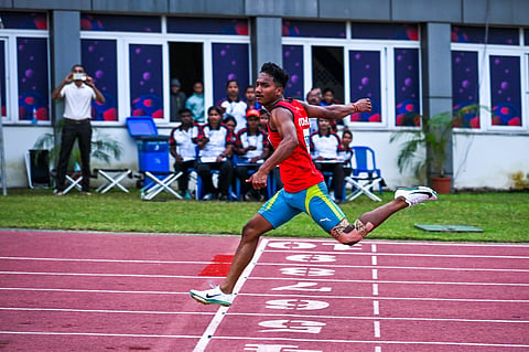 Odisha sprinter Pratik Maharana clinches gold in the U20 Men's 200m Run at the 40th National Junior Athletics Championships 2025
