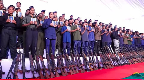 Surrendered Maoist cadres