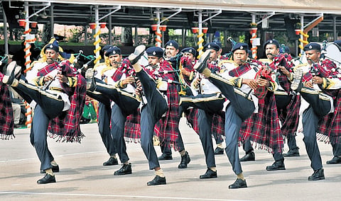 Dikshant Parade of the 77 RR batch takes place at Sardar Vallabhbhai Patel National Police Academy on Friday