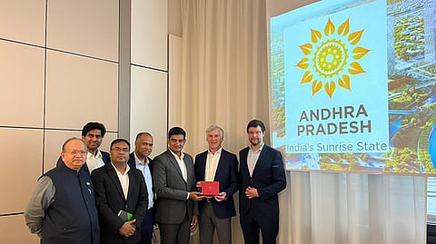 Minister for MSME, SERP & NRI Relations Kondapalli Srinivas held a series of high-profile meetings in Frankfurt to promote Andhra Pradesh as a preferred destination for technology-driven manufacturing and entrepreneurship.
