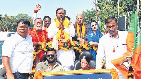 Jay Dholakia holds a roadshow ahead of filing his nomination.