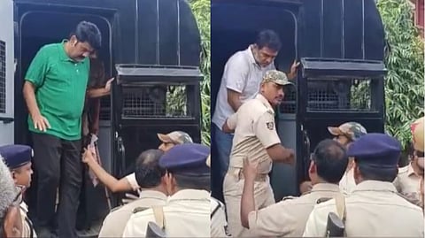 Berhampur MLA Bikram Panda and ex-mayor Sibasankar Das were among the arrested.