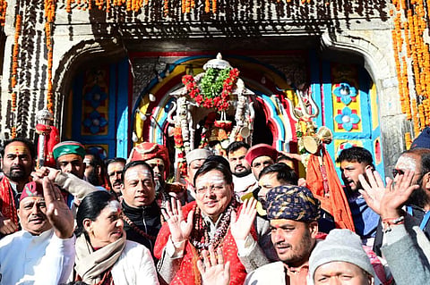 Chief Minister Pushkar Singh Dhami specially visited Kedarnath, where he performed special prayers and rituals, praying for the welfare of the people of the state.