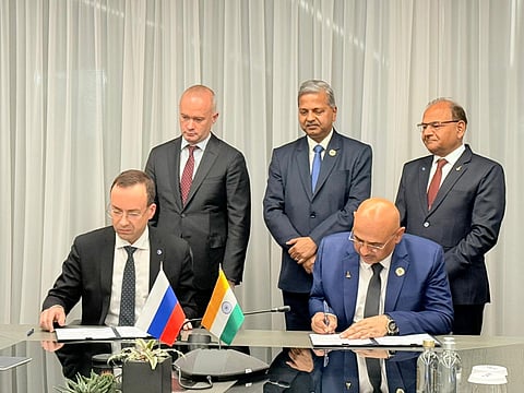 HAL and Public Joint Stock Company United Aircraft Corporation (PJSC-UAC) Russia signed an MoU for production of civil commuter aircraft SJ-100 in Moscow, Russia on October 27, 2025.