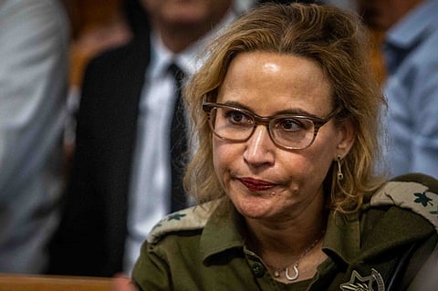 Israel's Military Advocate General Maj. Gen. Yifat Tomer-Yerushalmi, at the supreme court in Jerusalem Tuesday, Oct. 1, 2024.