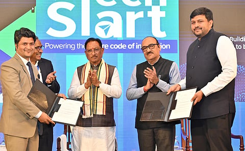 Chief Minister Vishnu Deo Sai at the Chhattisgarh TechStart 2025 on 4, November.
