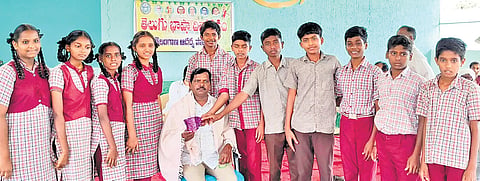 Dr M Ramachander teaches at Telangana Model School and Junior College in Gungal village, Yacharam mandal.