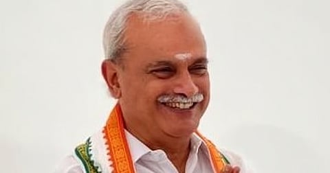 Puducherry Pradesh Congress Committee (PPCC) president V Vaithilingam resigns as party chief following poll rout.