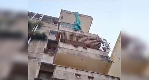 A four-year-old kid was among three members of a family who were crushed to death after the balcony of an apartment collapsed on their house in Cuttack on Saturday.