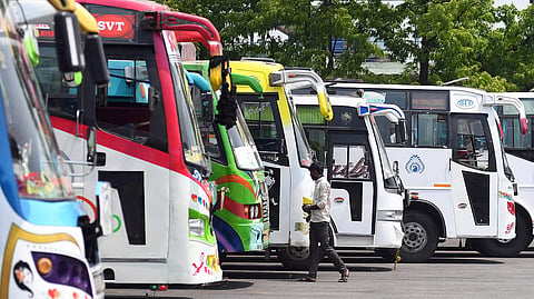 Omni bus operators from Kerala, AP, Karnataka and Puducherry have also suspended inter-state operations to protest the imposition of road taxes on vehicles not registered within a particular state.
