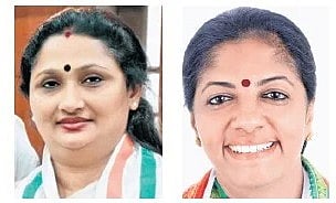 Deepthi Mary Varghese (L) and Shiny Mathew