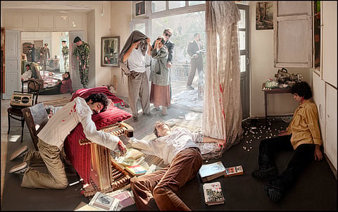 'Hamid Ashraf, South Mehrabad House, Tehran, 29 June 1976', from 'By an Eyewitness Series (2012)' by Azadeh Akhlaghi
