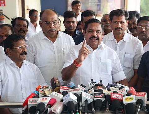 AIADMK General Secretary and Leader of Oppostion Edappadi K Palaniswami