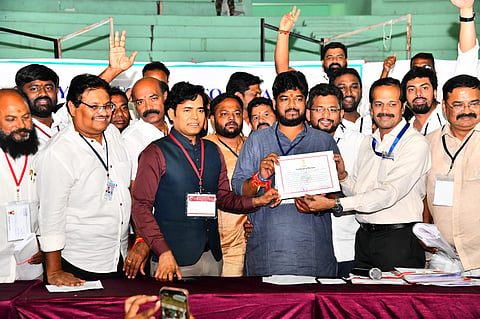 Congress candidate Naveen Yadav