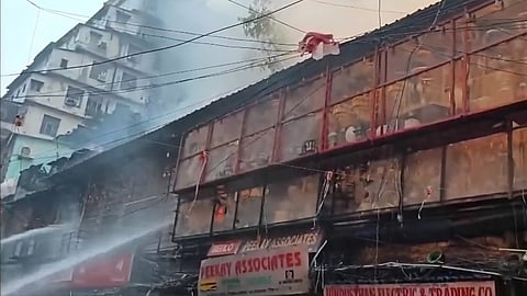 Locals attempted to douse the blaze on their own, but the intensity increased as the flames reached some yet-to-be-identified combustible materials.