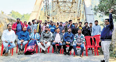 Protesters staging road blockade on NH-326 near Patraput bridge