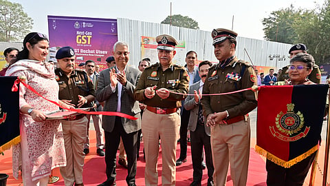 Delhi Police Commissioner Satish Golchha during the inauguration of Delhi Police Pavilion at the India International Trade Fair (IITF).