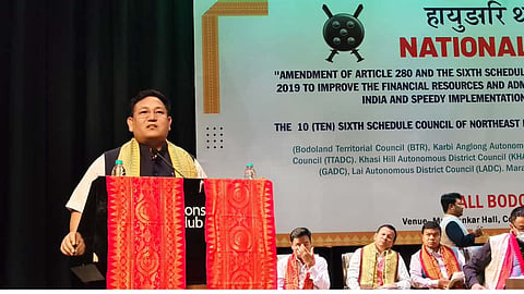 A national seminar, organised by All Bodo Students’ Union (ABSU) in New Delhi, placed a united appeal before the Centre for the Sixth Schedule reforms. (Photo | Special arrangement)