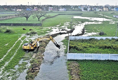 A 2.4km stretch of the channel has been restored and linked with the existing stormwater drain networks. Officials said this will allow the diversion of surplus water from Madhavaram tank during intense rain into the Red Hills reservoir’s surplus course