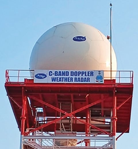 The indigenously developed dual polarised, C-Band DWR is managed by the India Meteorological Department (IMD).