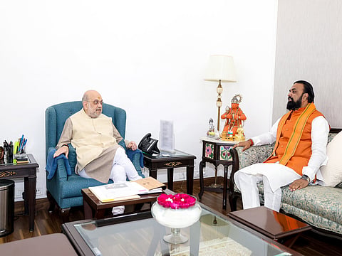 Bihar Deputy CM Samrat Choudhary meets Amit Shah in Delhi