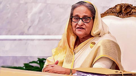 Former Bangladesh PM Sheikh Hasina.