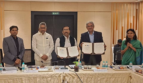 National Recruitment Agents Meet on Public–Private Partnership for International Employment Opportunities was organised in Vijayawada on Friday.