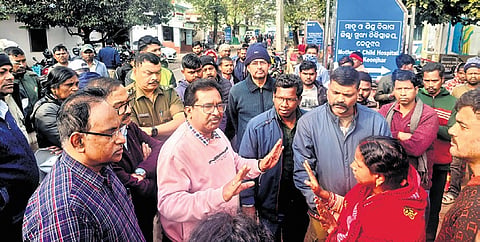 Officials trying to pacify the family members of the deceased on Sunday | Express