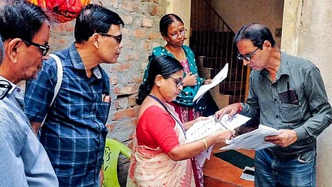 SIR being conducted in Kolkata.