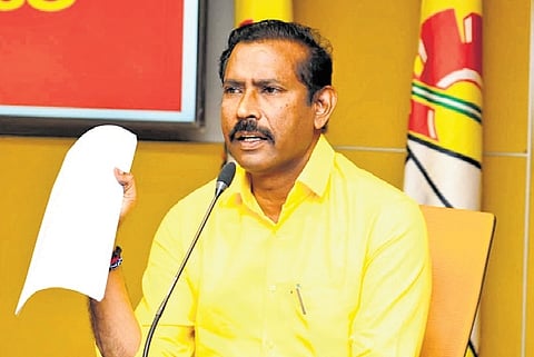 TDP state president and Gajuwaka MLA Palla Srinivasa Rao.
