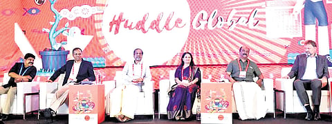 Delegates at the inaugural session of the Huddle Global 2025 on Friday