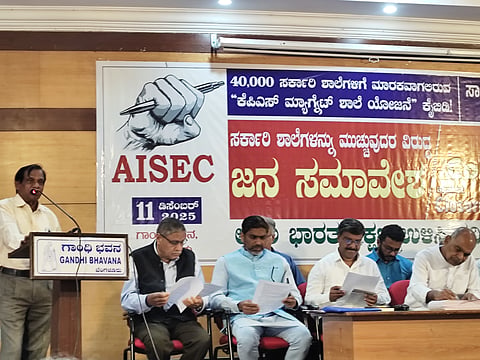 Dr Niranjan Aradhya, an educationist, also criticised the Education Minister for allegedly making a false statement on the floor of the House.