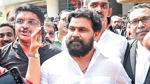 Actor Dileep comes out of the Ernakulam District and Principal Sessions Court after being acquitted in the actor abduction case.