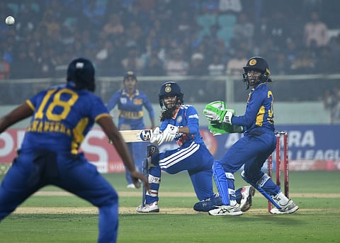 Action from an India versus Sri Lanka T20I match last year