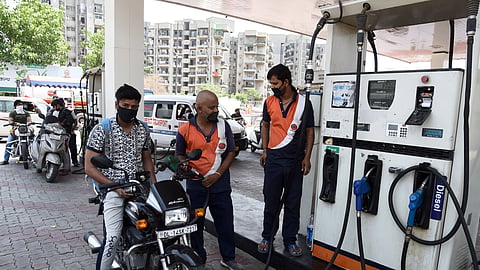Fuel pumps in Noida are not asking vehicle owners to show valid PUC certificates before refuelling, unlike in Delhi where the rule has been made mandatory over the last few days.