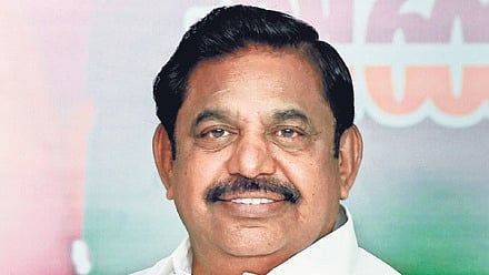 AIADMK general secretary Edappadi K Palaniswami