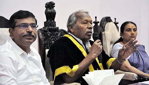 Salem: Mayor of Salem City Municipal Corporation A.Ramachandran, Commissioner M. Elangovan, Deputy Mayor M. Saradha Devi at the monthly council meeting.